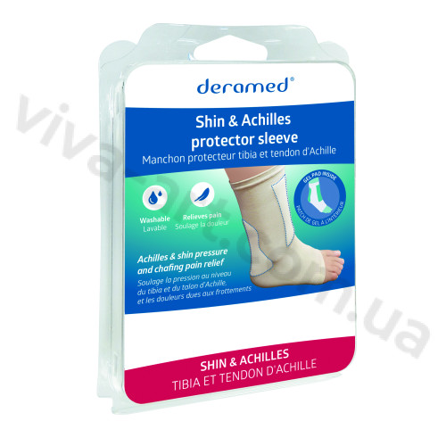 Носок с гелевой защитой зоны голени и ахила с открытым носком, размер S, шт.